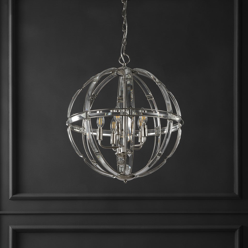 GIORDANO ROUND CRYSTAL CHANDELIER