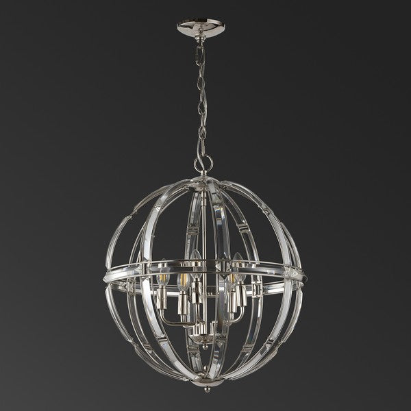 GIORDANO ROUND CRYSTAL CHANDELIER