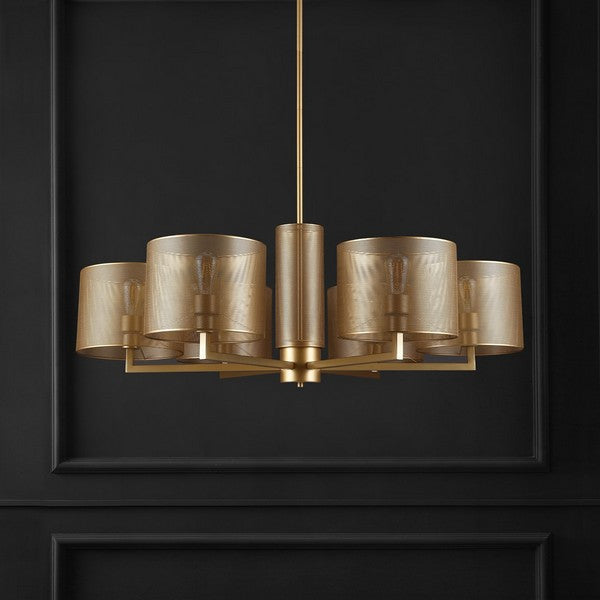 ZACHEEUS METALL 6 LICHT CHANDELIER