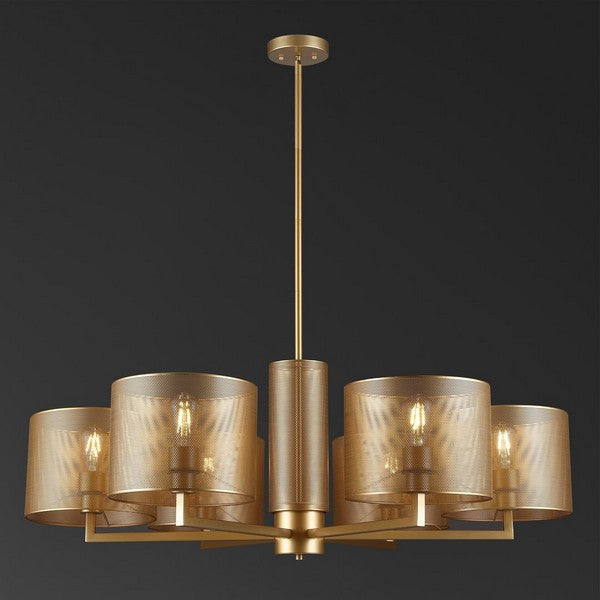 ZACHEEUS METALL 6 LICHT CHANDELIER