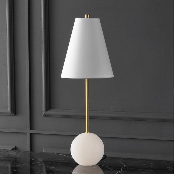 GENESIS ALABASTER AND METAL TABLE LAMP