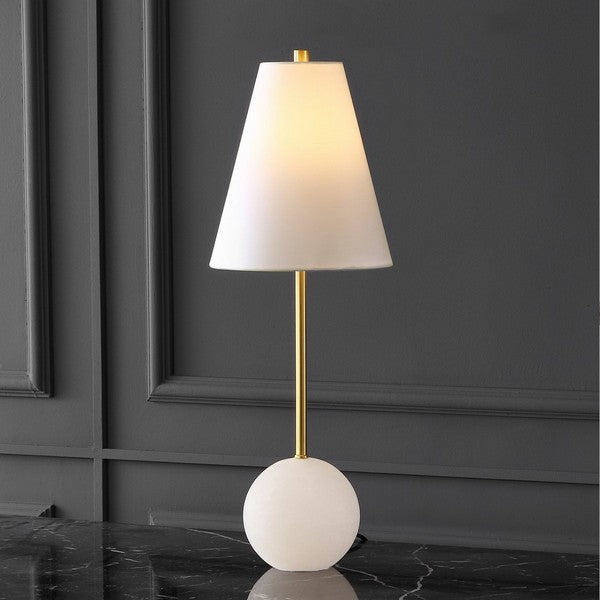 GENESIS ALABASTER AND METAL TABLE LAMP