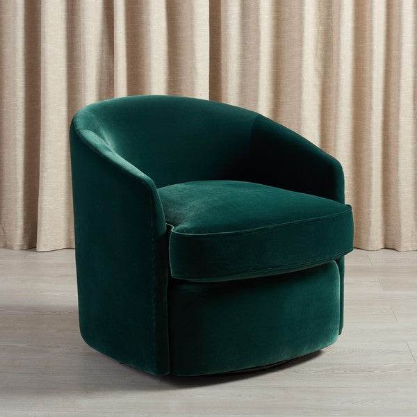 LESLEY SWIVEL BARREL CHAIR