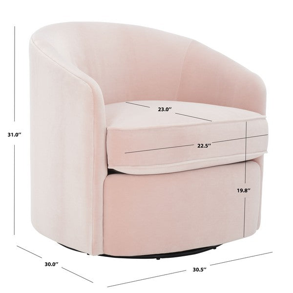 LESLEY SWIVEL BARREL CHAIR