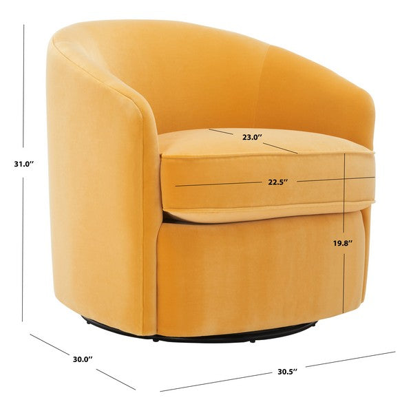 LESLEY SWIVEL BARREL CHAIR