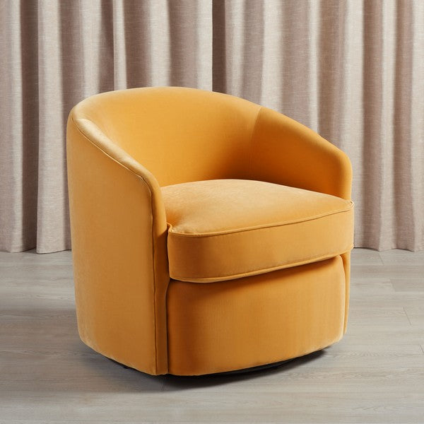 LESLEY SWIVEL BARREL CHAIR