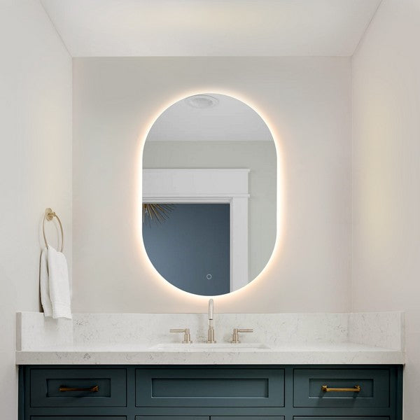 JAX, 24 INCH, ALUMINUM LED MIRROR