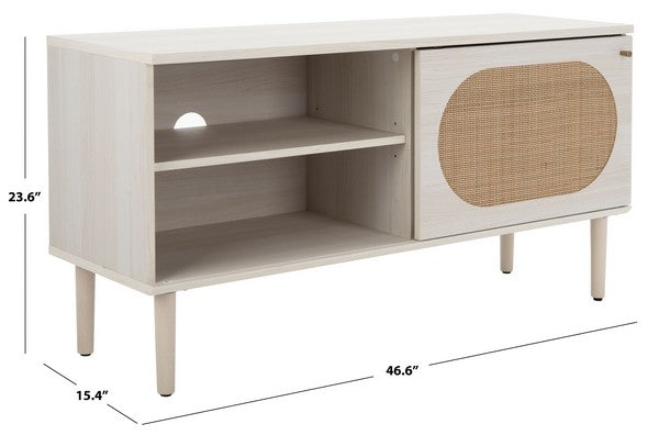 CLAUDE 1 DOOR 2 SHELF MEDIA STAND