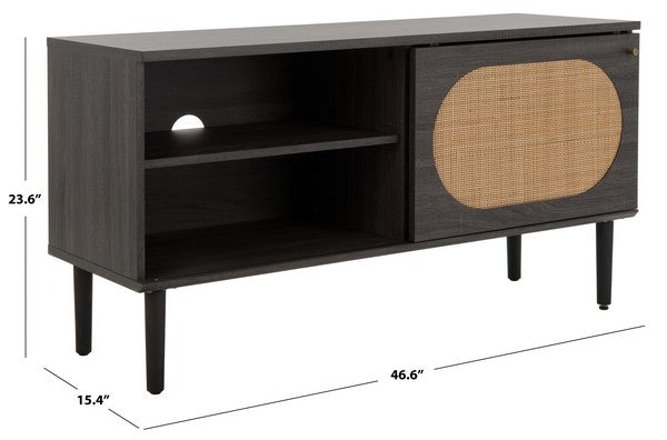 CLAUDE 1 DOOR 2 SHELF MEDIA STAND