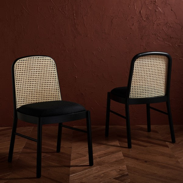 ANNMARIE RATTAN BACK DINING CHAIR (SET OF 2)