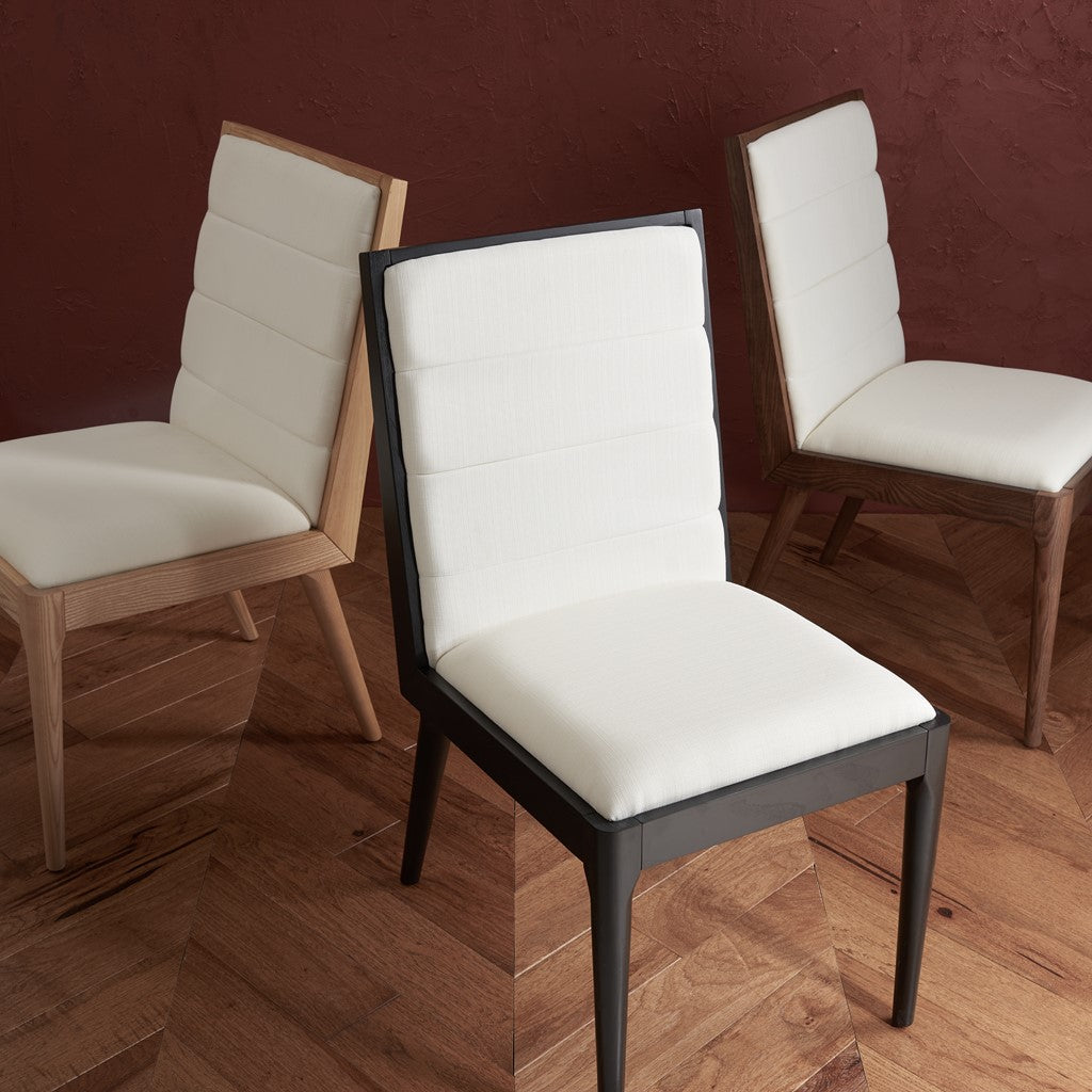 LAYCEE LINEN AND WOOD DINING CHAIR