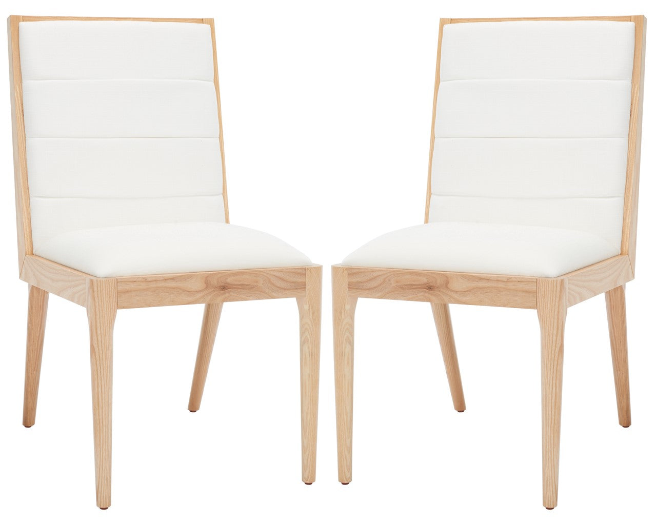 LAYCEE LINEN AND WOOD DINING CHAIR