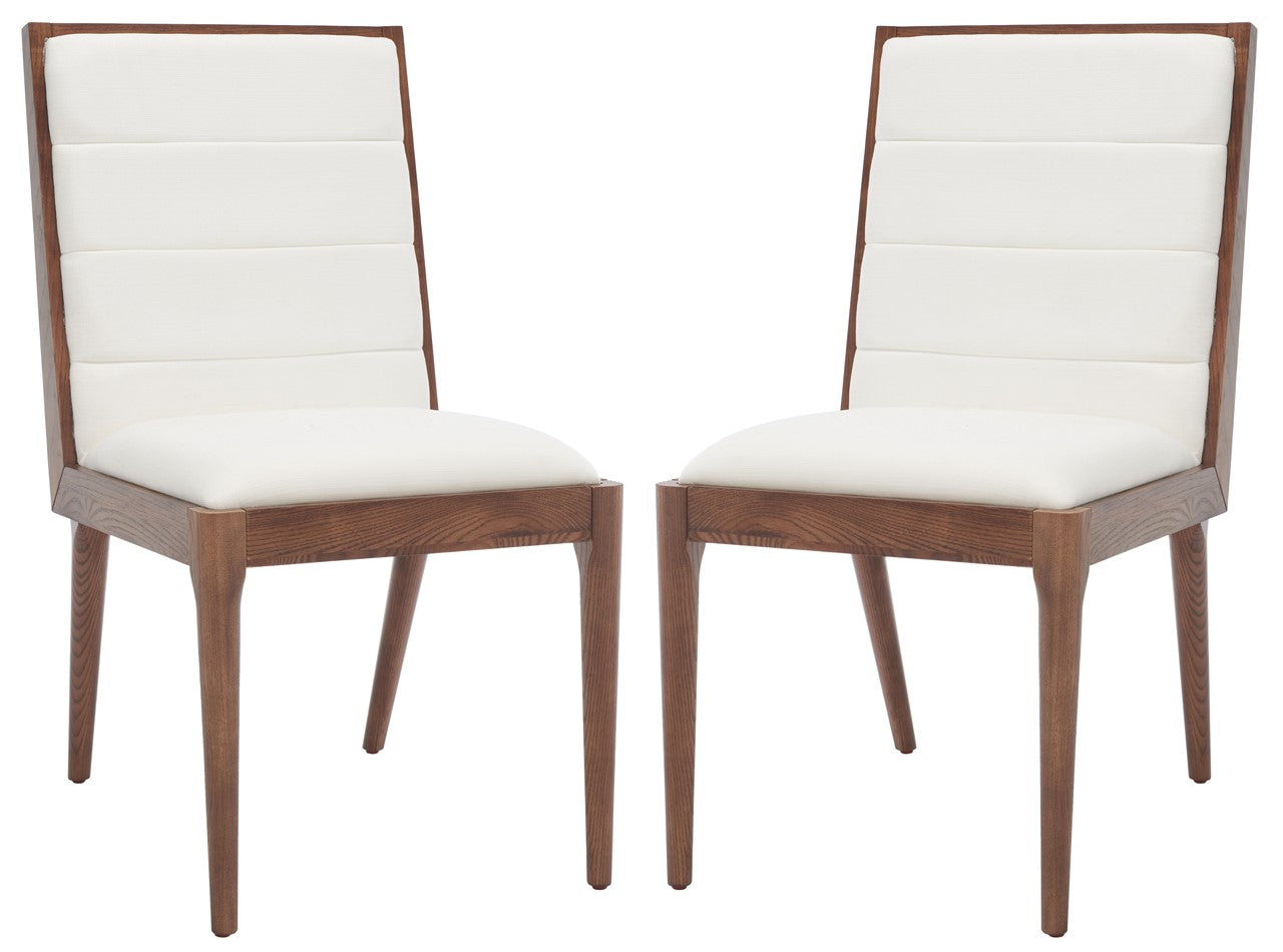 LAYCEE LINEN AND WOOD DINING CHAIR