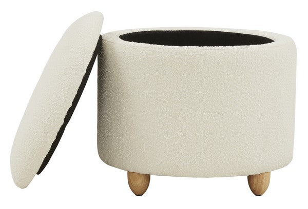 MARIABELLA BOUCLE STORAGE OTTOMAN