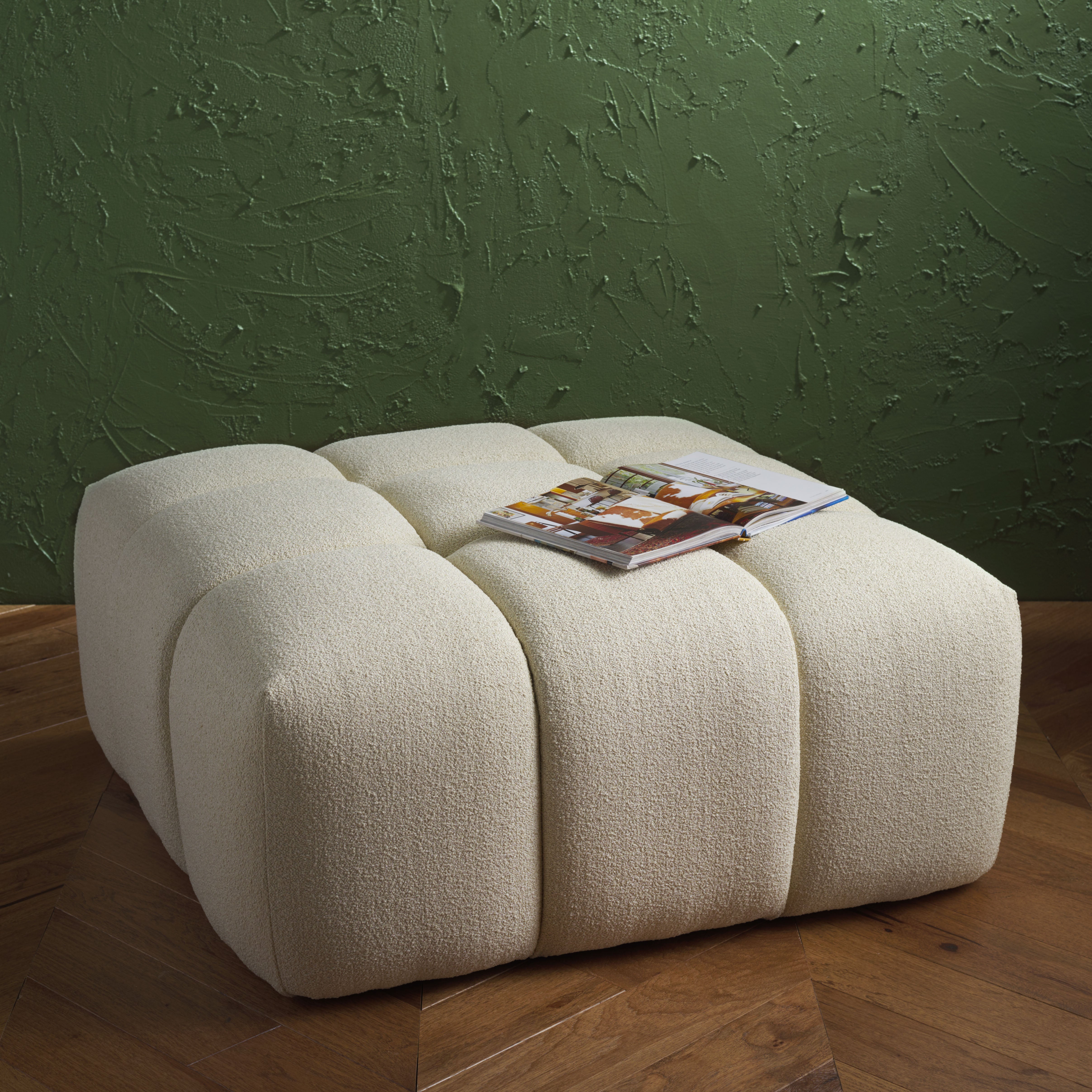 PETRYNA BOUCLE TUFTED OTTOMAN