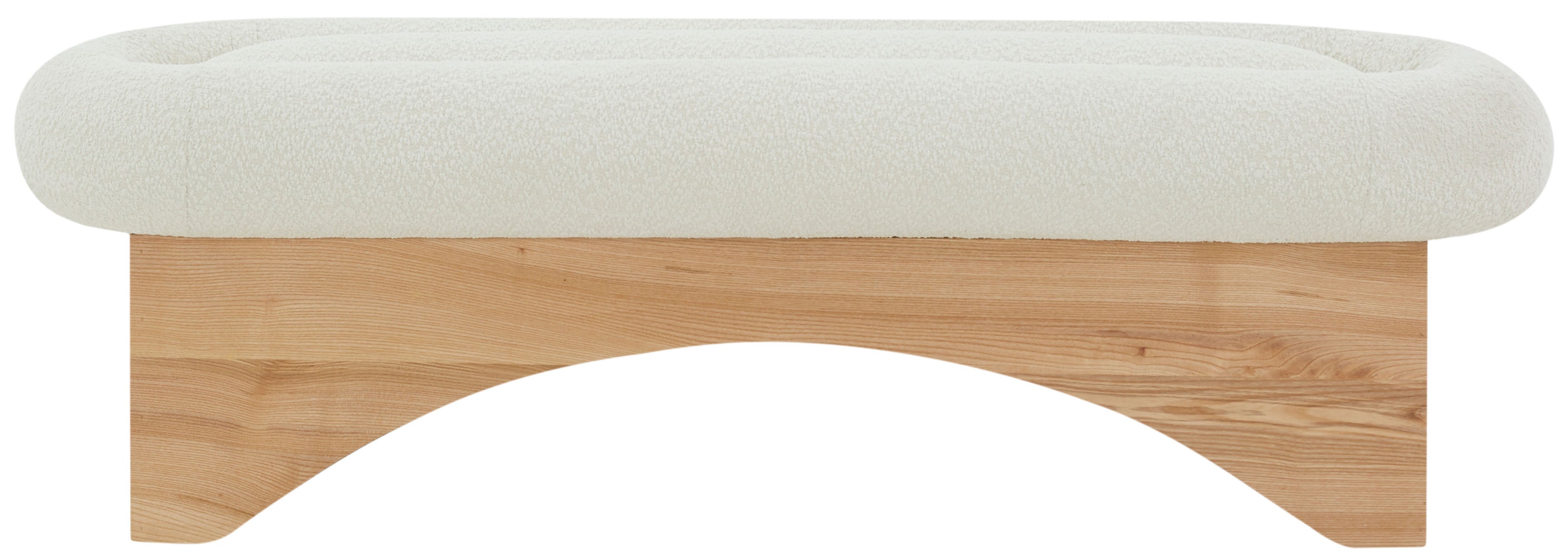 CARSEN BOUCLE AND WOOD BENCH