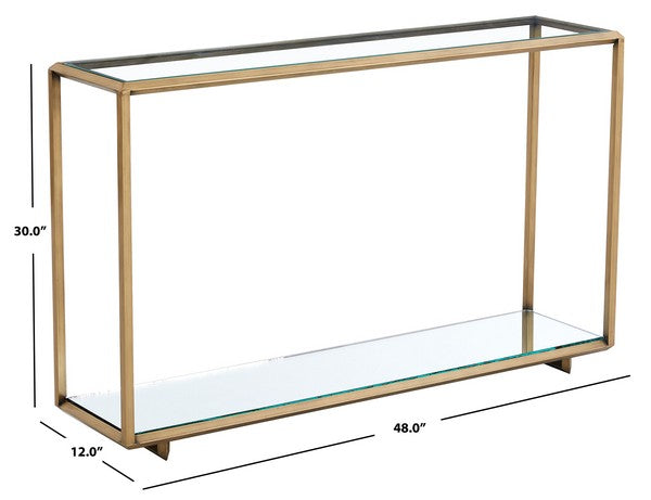 FLORABELLA MIRRORED CONSOLE TABLE