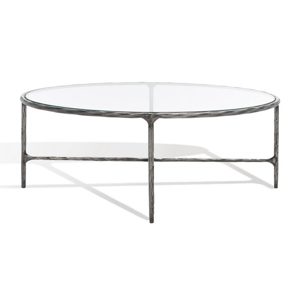 JESSA OVAL METAL COFFEE TABLE