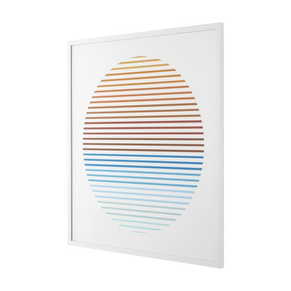 OCEANSIDE SUNRISE RAHMTE WAND KUNST