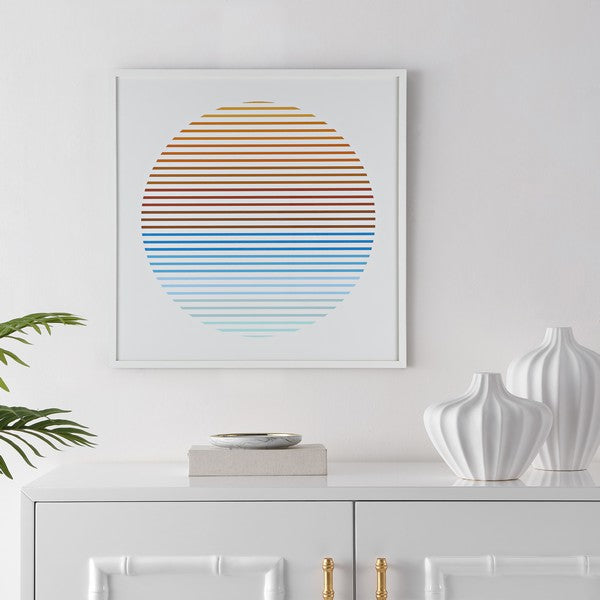 OCEANSIDE SUNRISE RAHMTE WAND KUNST