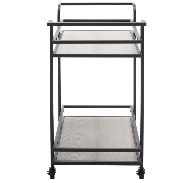 LAMERIS 2 TIER BAR CART WITH HANDLES