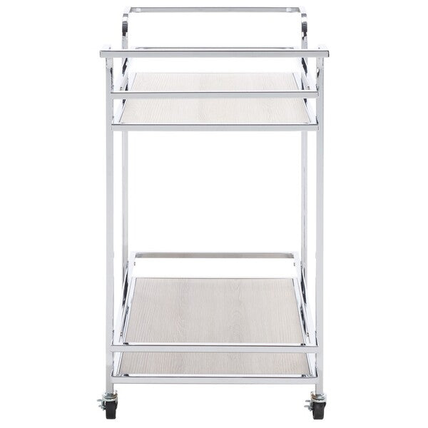 LAMERIS 2 TIER BAR CART WITH HANDLES