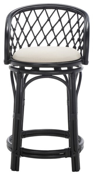 YUTA RATTAN COUNTER STOOL W/ CUSHION