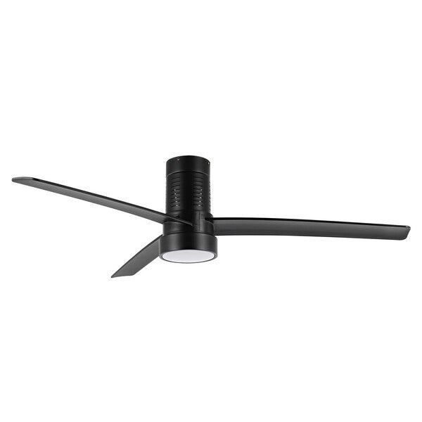 DYLAS, LED LIGHT, 52 INCH, BLACK, IRON CEILING FAN – BLACK IRON BLADES