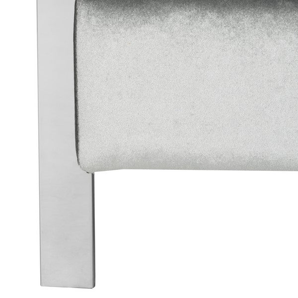 WALDEN MODERN TUFTED CHROME ACCENT CHAIR