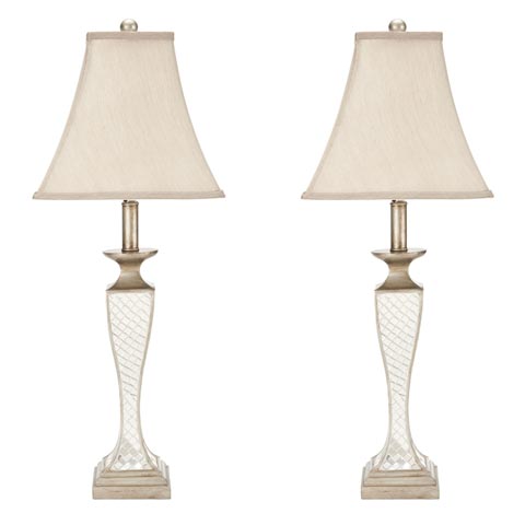 KAILEY 28 INCH H GLASS LATTICE LAMP (SET OF 2)