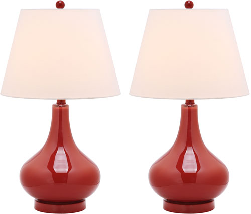 AMY 24 INCH H GOURD GLASS LAMP (SET OF 2)