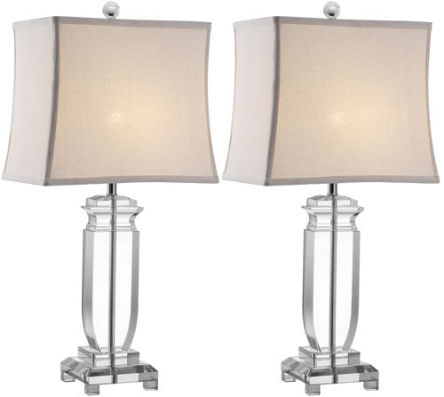 OLYMPIA 24 ZOLL H KRISTALL TABELLE LAMPE (SET VON 2).