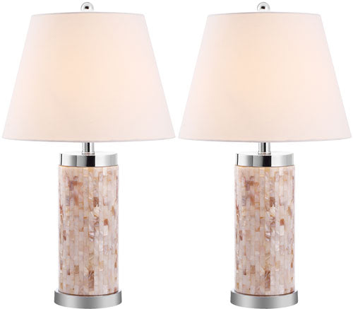 DIANA 25 INCH H SHELL TABLE LAMP (SET OF 2)