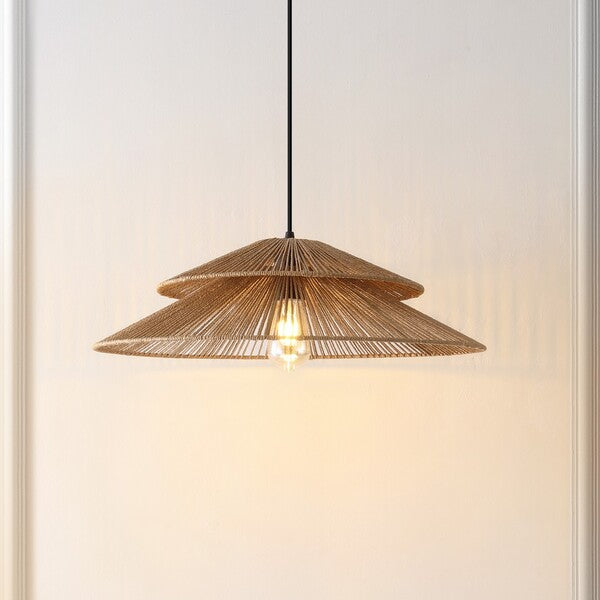 BRUNIA 23 INCH PAPER/IRON PENDANT