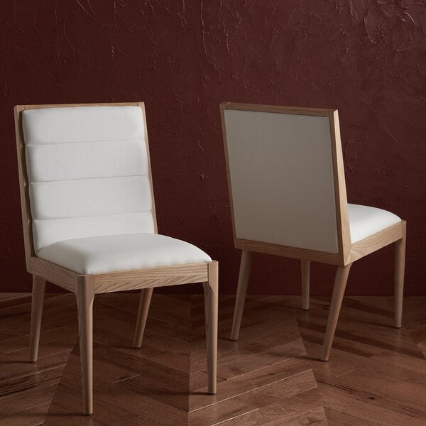 LAYCEE LINEN AND WOOD DINING CHAIR