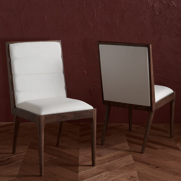 LAYCEE LINEN AND WOOD DINING CHAIR