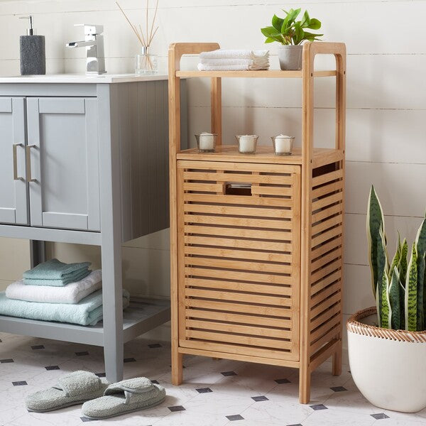 HALLOW LAUNDRY BASKET WITH SHELVES