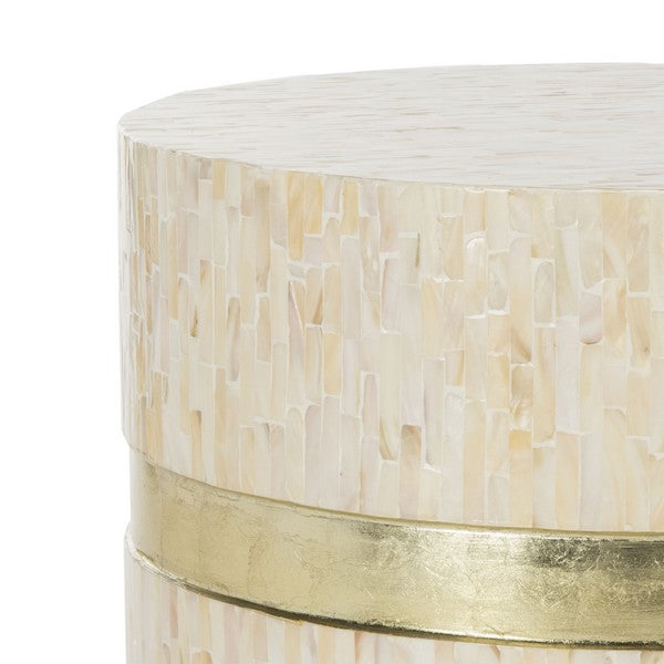 PERLA MOSAIC ROUND SIDE TABLE