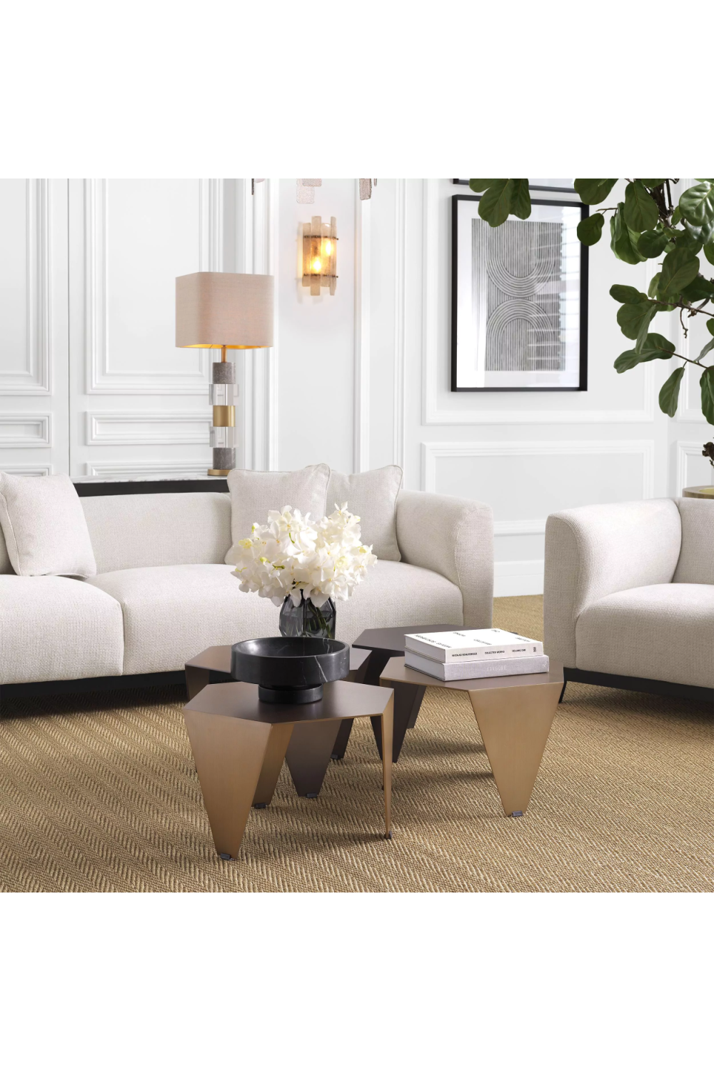 White Upholstered Modern Sofa | Eichholtz Corso